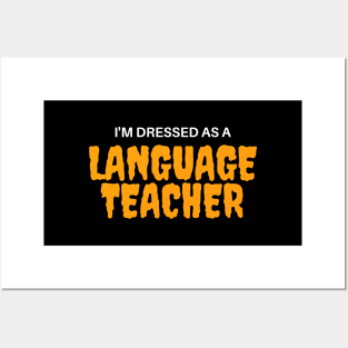 Language Teacher Halloween Costume Posters and Art